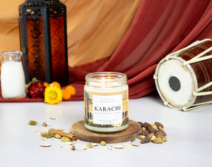 Karachi Candle | Black Cardamom + Cream