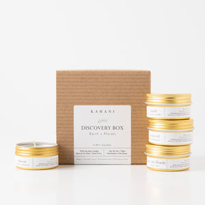 Discovery Box | Earth + Florals Candle Set