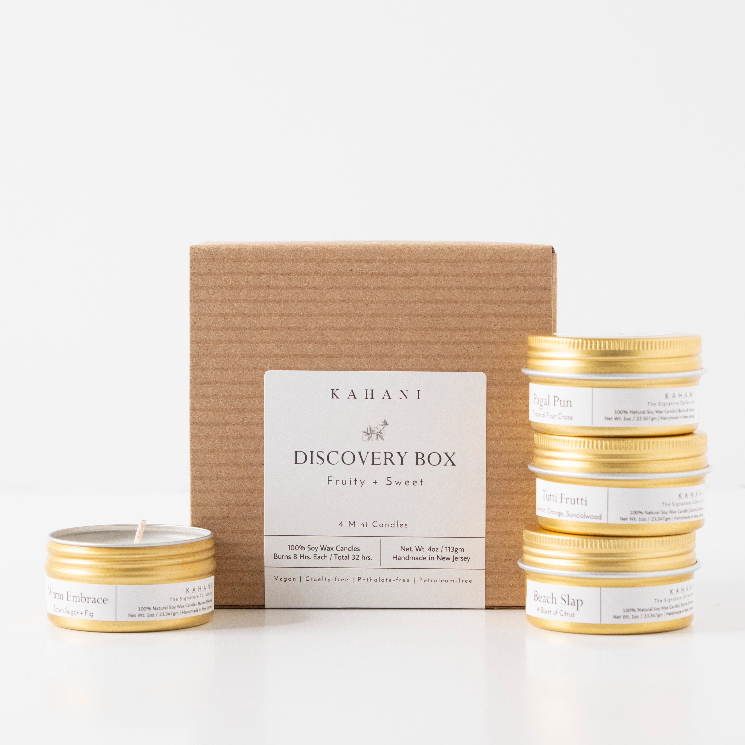Discovery Box | Fruity + Sweet Candle Set